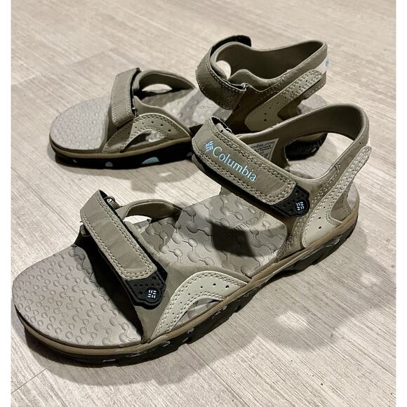 Columbia Adjustable Sport Sandals Taupe Gray Hiking Waterproof Rugged Size 8 main image 6